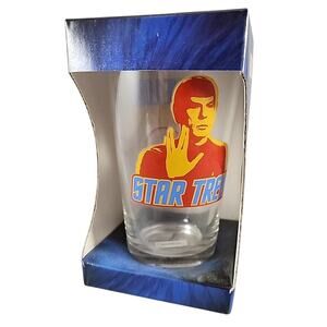Star Trek Spock Live Long and Prosper Glass Tumbler 2009 CBS Studios 80079 New